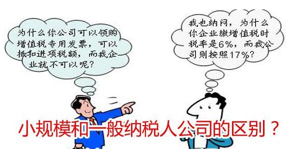 小規(guī)模和一般納稅人的區(qū)別